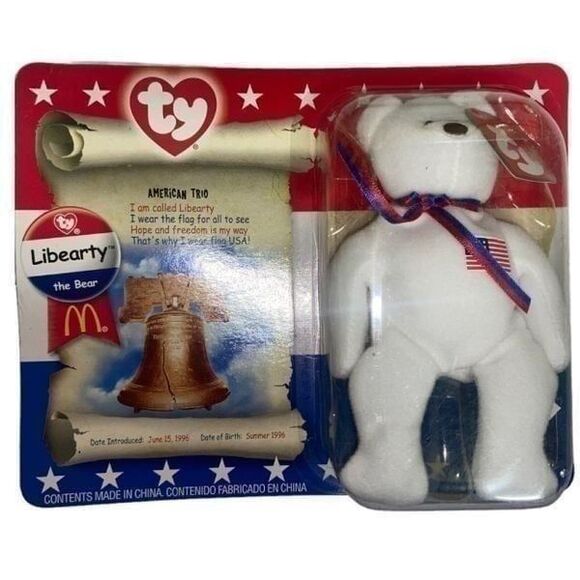 2000 Ty Teenie Beanie Babies X McDonald’s - American Trio - Picture 2 of 5